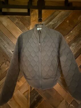 Women’s Relaxed Fit Quilted Jacket - Gray